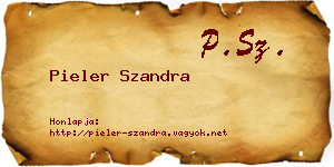Pieler Szandra névjegykártya